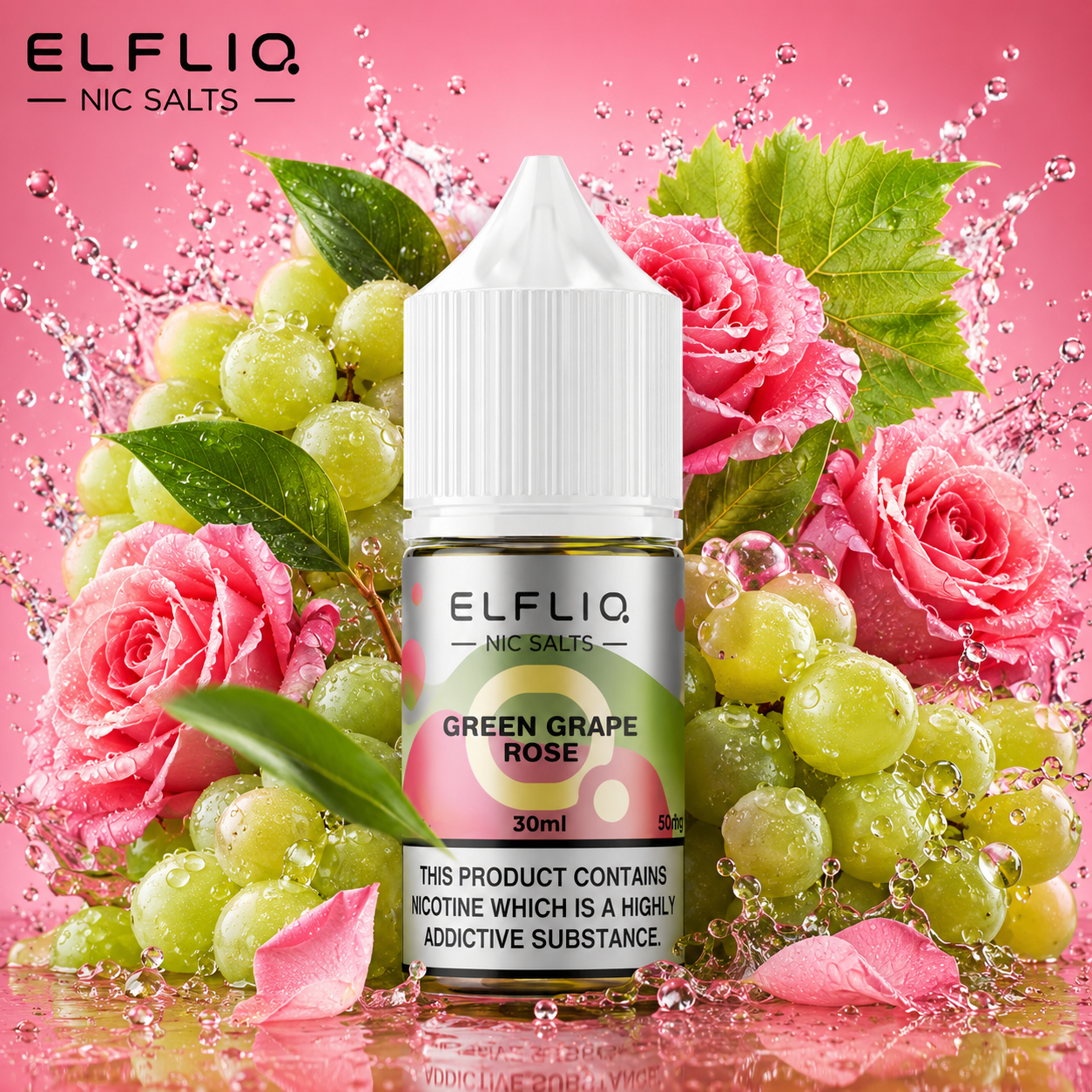 ELFLIQ Green Grape Rose