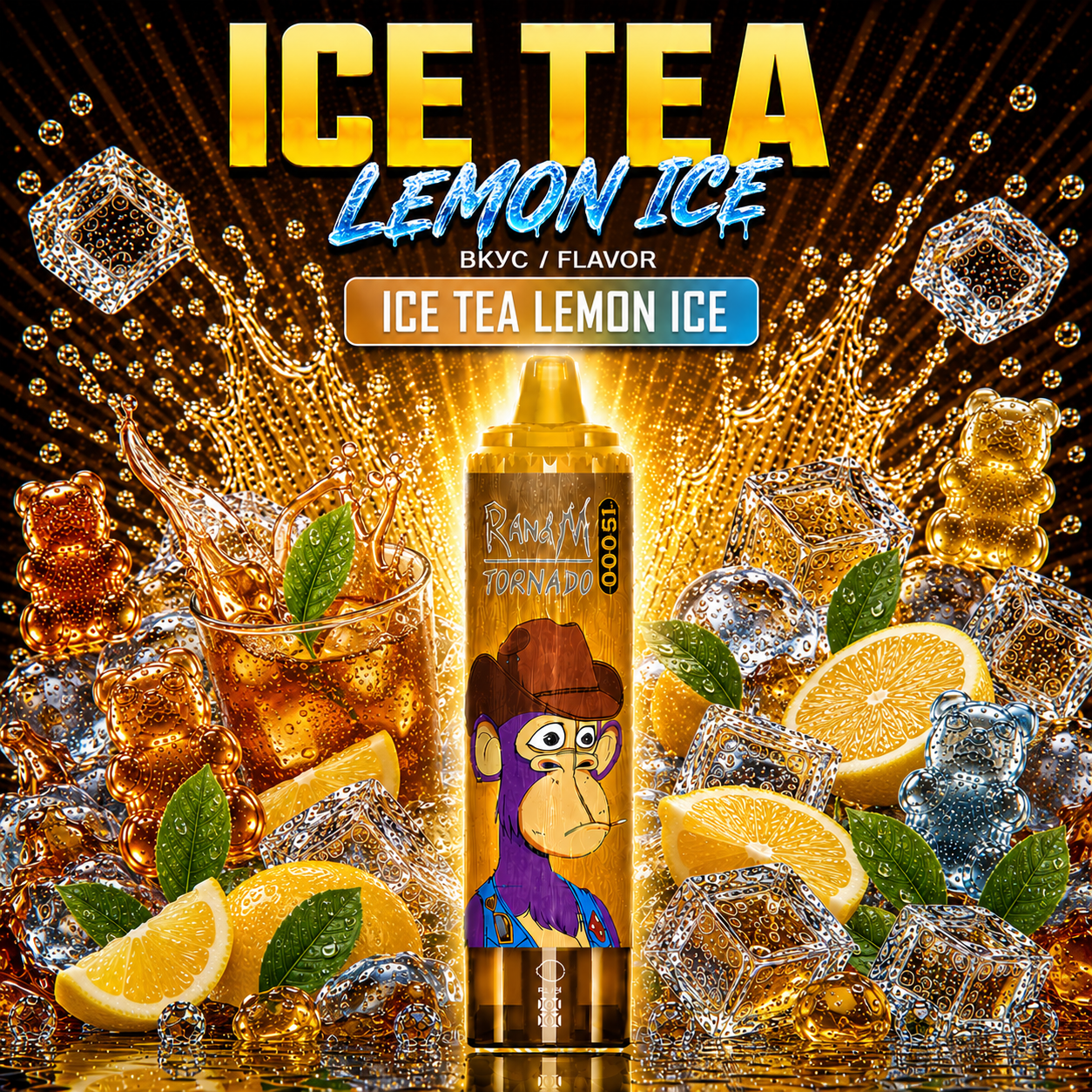 FUMOT 15000 Züge | Ice Tea Lemon Ice