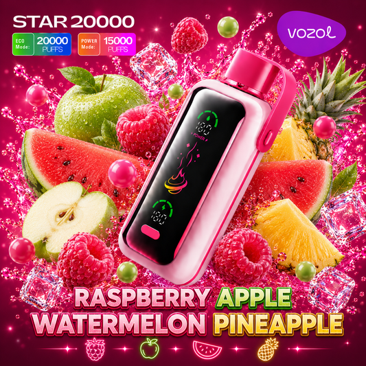 STAR 20000 | Raspberry Apple Watermelon Pineapple